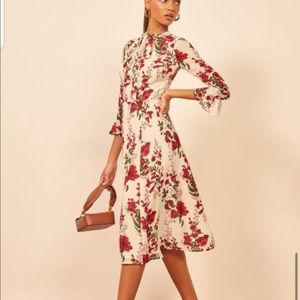 Reformation Castel dress in Georgette NWT